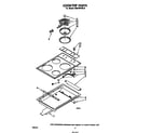 Whirlpool RS670PXK0 cooktop diagram