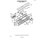 Whirlpool RB260PXK0 control panel diagram