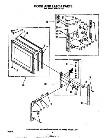 Door and latch