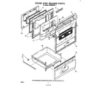 Whirlpool RHM988PW1 door and drawer diagram