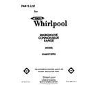 Whirlpool RHM973PP0 front cover diagram
