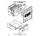Whirlpool RHM973PP0 door and drawer diagram