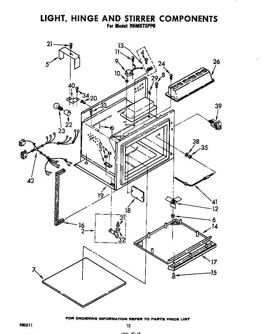 LIGHT, HINGE AND STIRRER