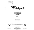 Whirlpool RHM975PW front cover diagram