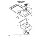 Whirlpool RHM975PW cooktop diagram