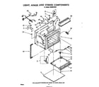 Whirlpool RHM975PW light, hinge and stirrer diagram