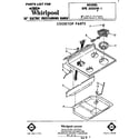 Whirlpool RFE3000W1 cooktop diagram
