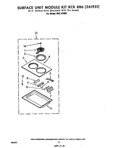 Surface unit rck 886 (261951)