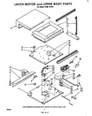 Latch motor and upper body