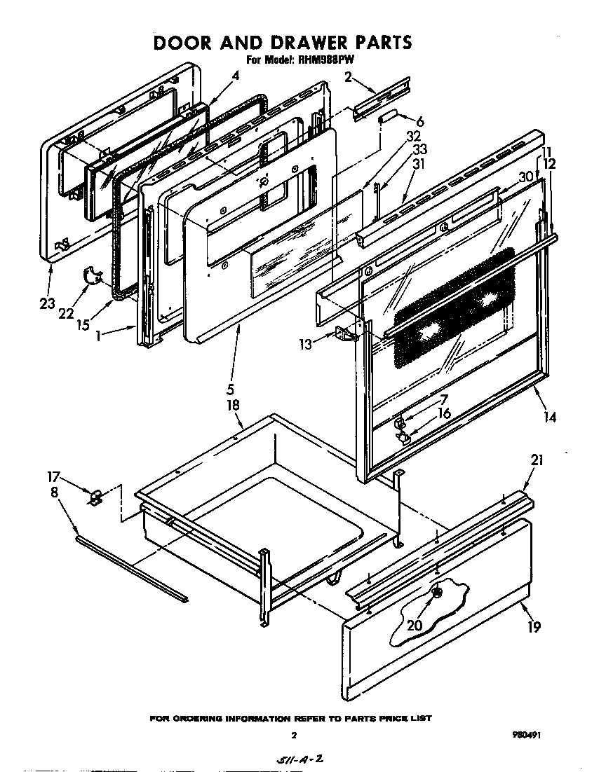 Door and drawer