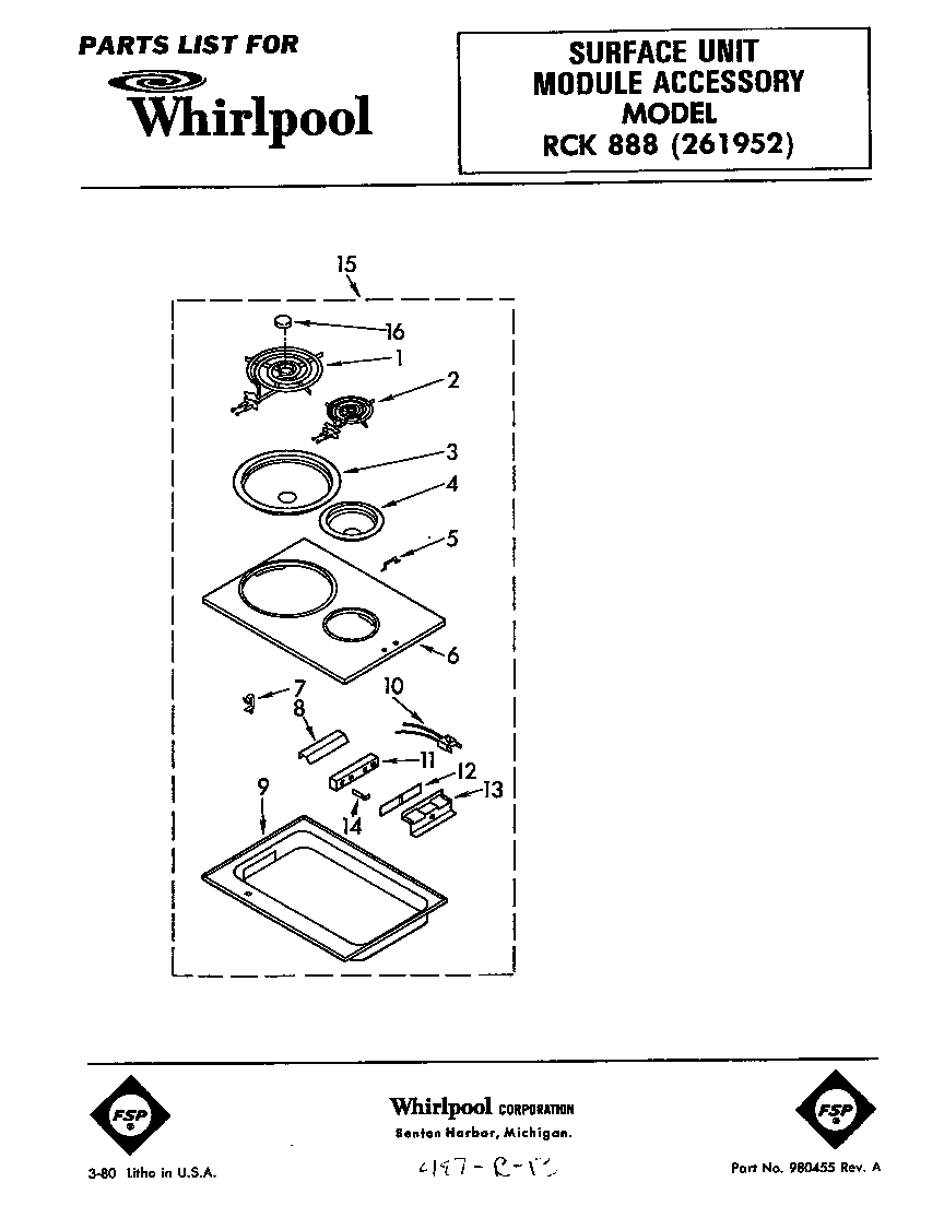 REPLACEMENT PARTS