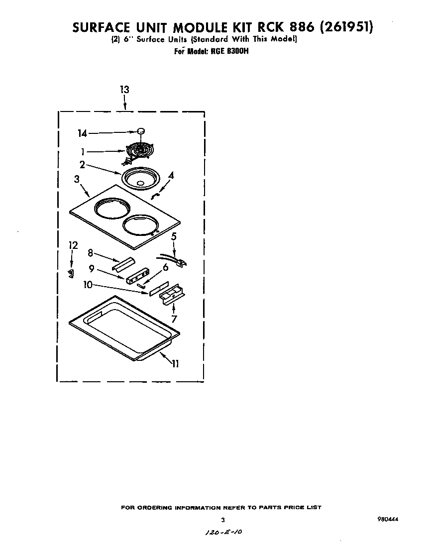 SURFACE UNIT MODULE KIT RCK886(261951)