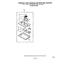 Whirlpool RGE8300H surface unit module kit rck886(261951) diagram