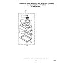 Whirlpool RGE8800H surface unit kit rck 886(261951) diagram