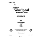 Whirlpool 3EAD19XMWR1 front cover diagram