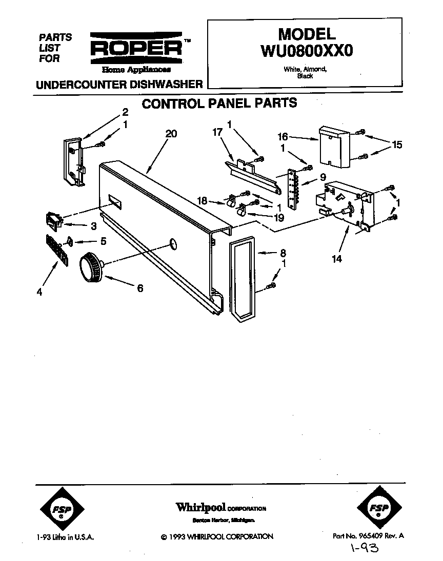 Control panel