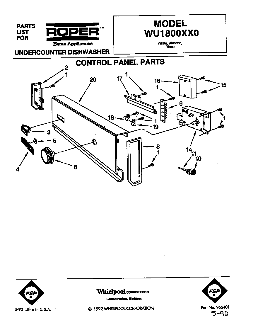 Control panel