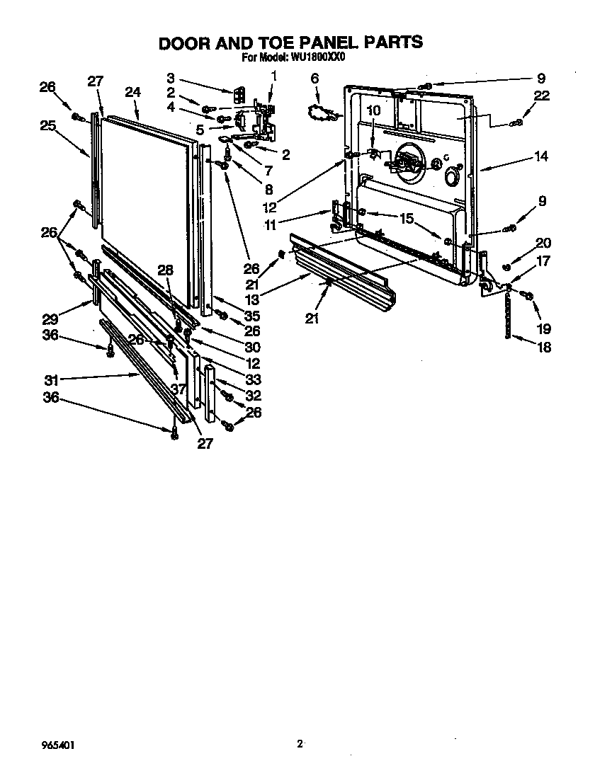 DOOR AND TOE PANEL