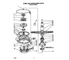 Roper WU1800XX0 pump and sprayarm diagram