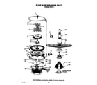 Roper 8519L11 pump and sprayarm diagram