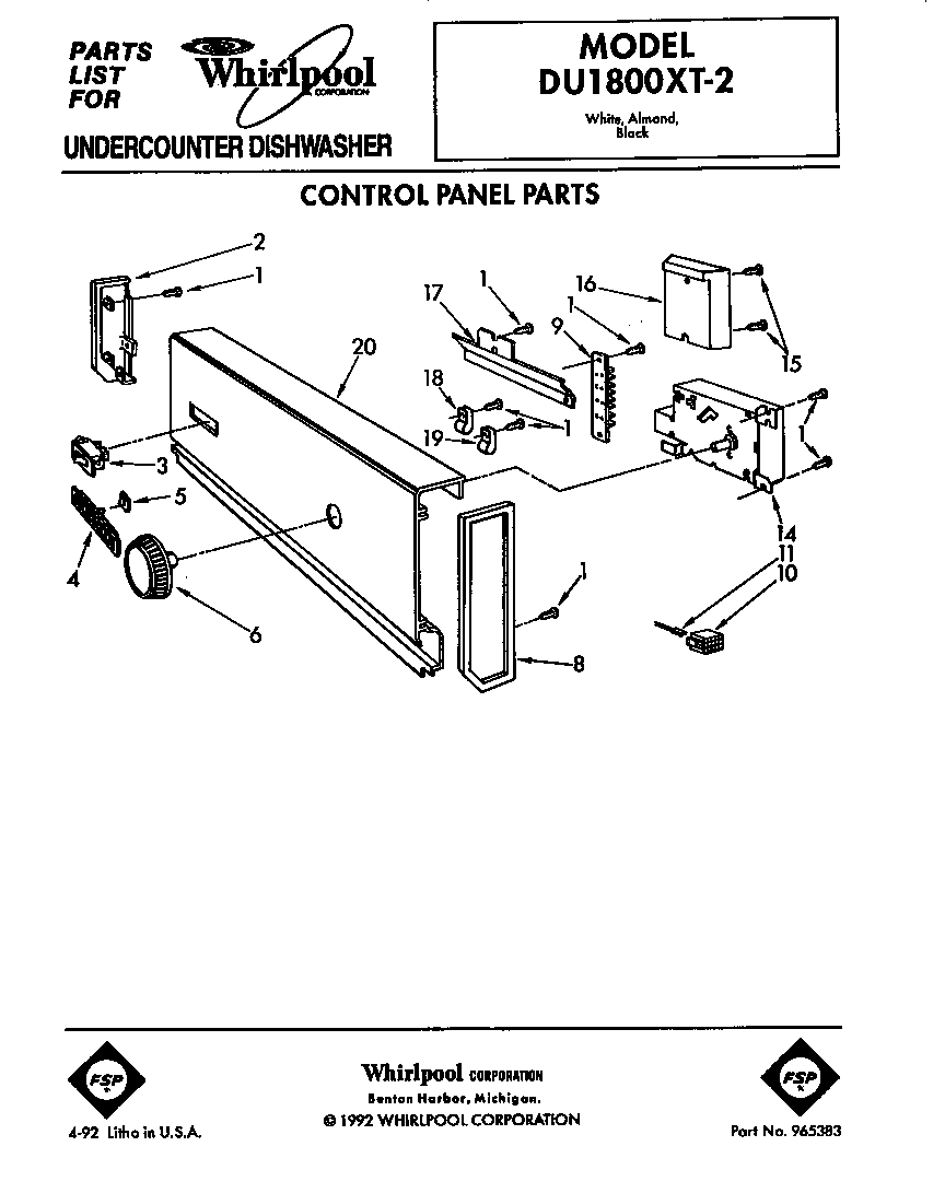 Control panel