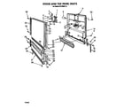 Whirlpool DU1800XT2 door and toe panel diagram