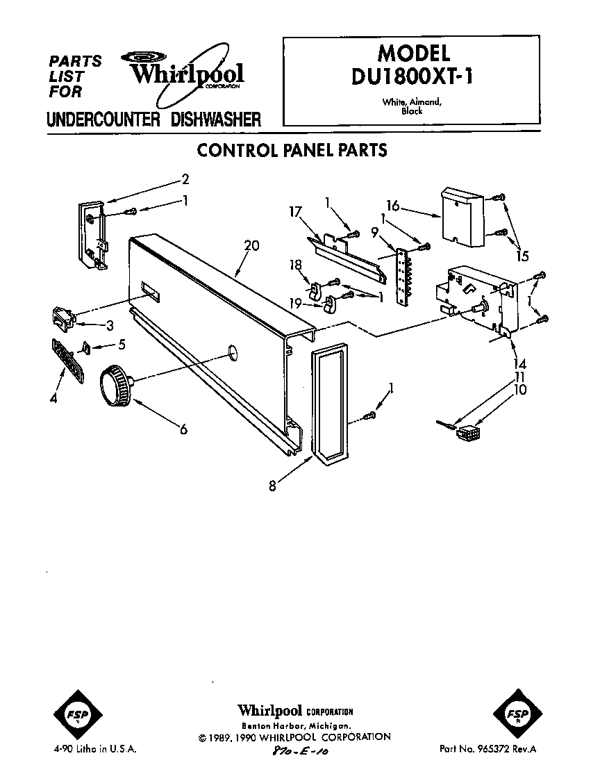 Control panel