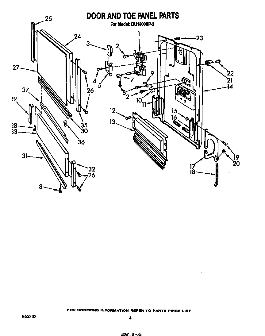 DOOR AND TOE PANEL