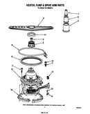 Heater, pump and spray arm