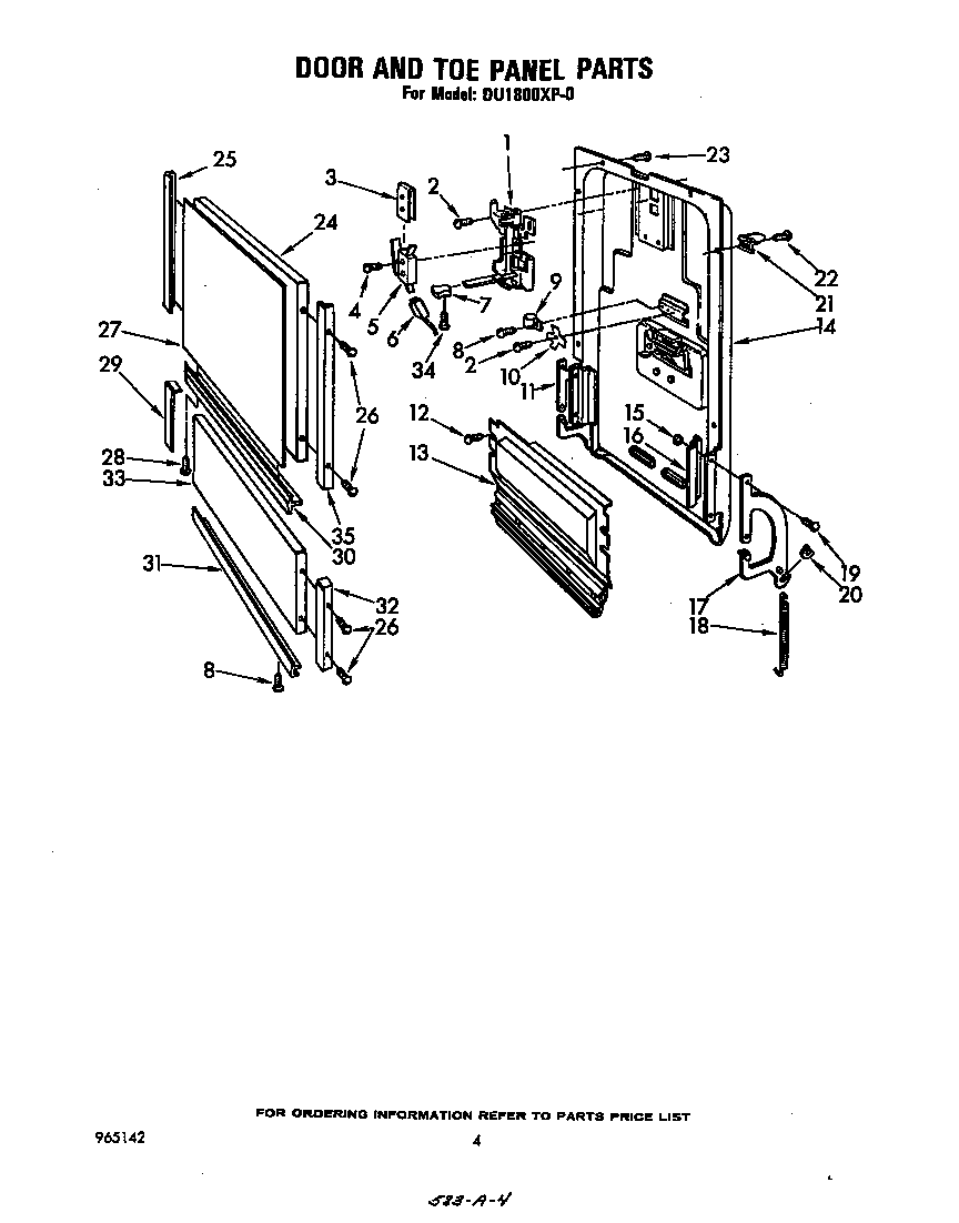 DOOR AND TOE PANEL
