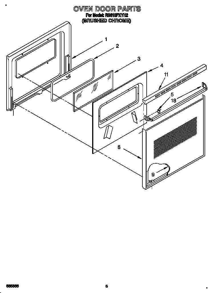 Oven door