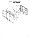 Lower oven door