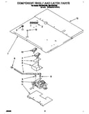 Component shelf and latch