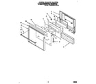 Whirlpool RB760PXYB5 oven door diagram