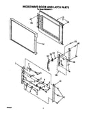 Microwave door and latch