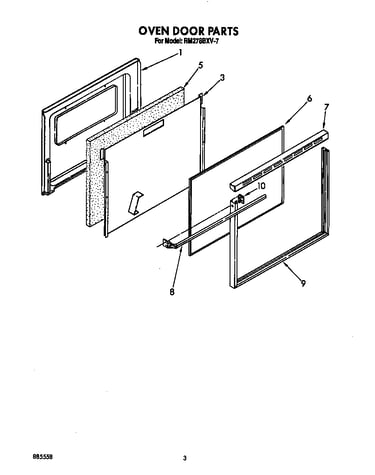 Oven door