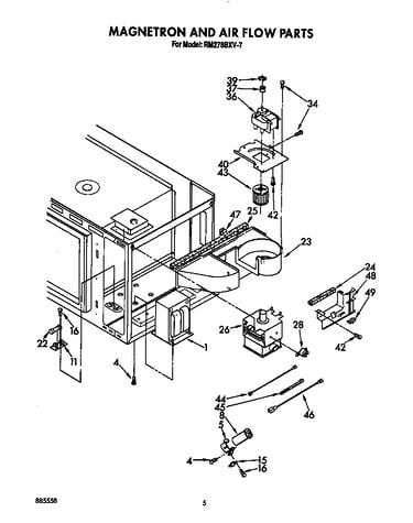 Magnetron and air flow