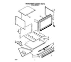 Whirlpool RM278BXV7 microwave cabinet diagram