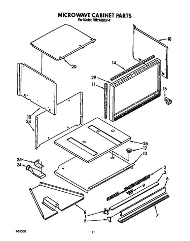 Microwave cabinet