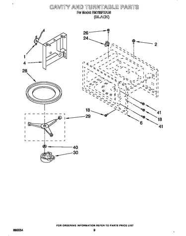 Cavity and turntable
