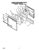 Upper oven door