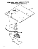 Compartment shelf and latch