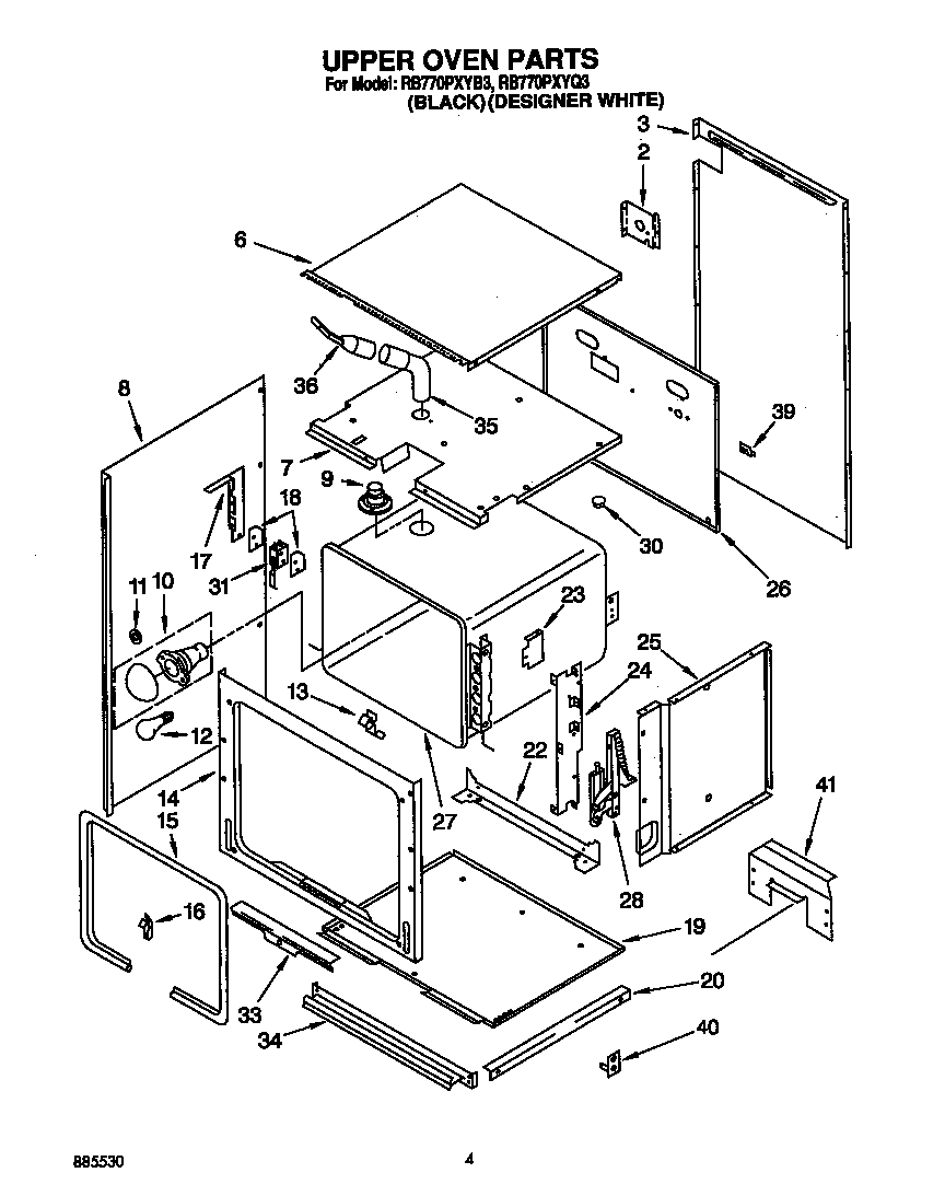 Upper oven