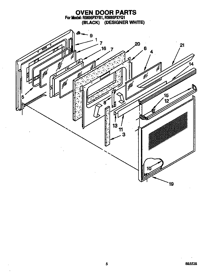 Oven door