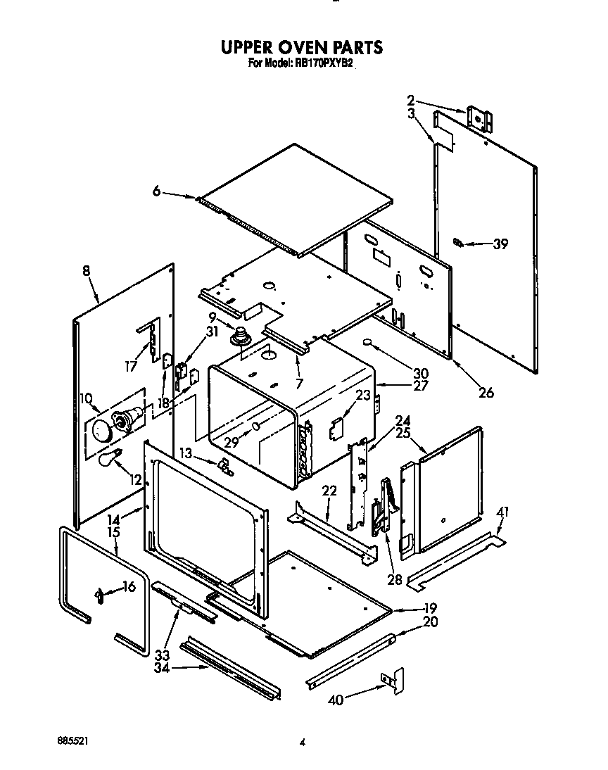 Upper oven