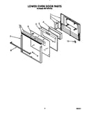 Lower oven door