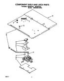 Component shelf and latch