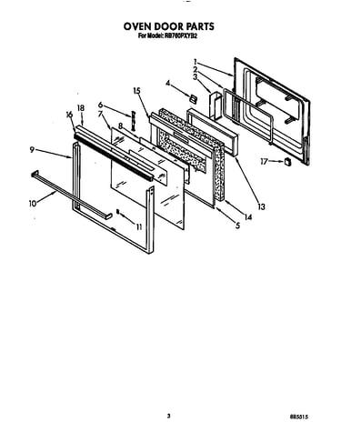 Oven door