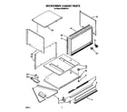 Whirlpool RM288PXV6 microwave cabinet diagram