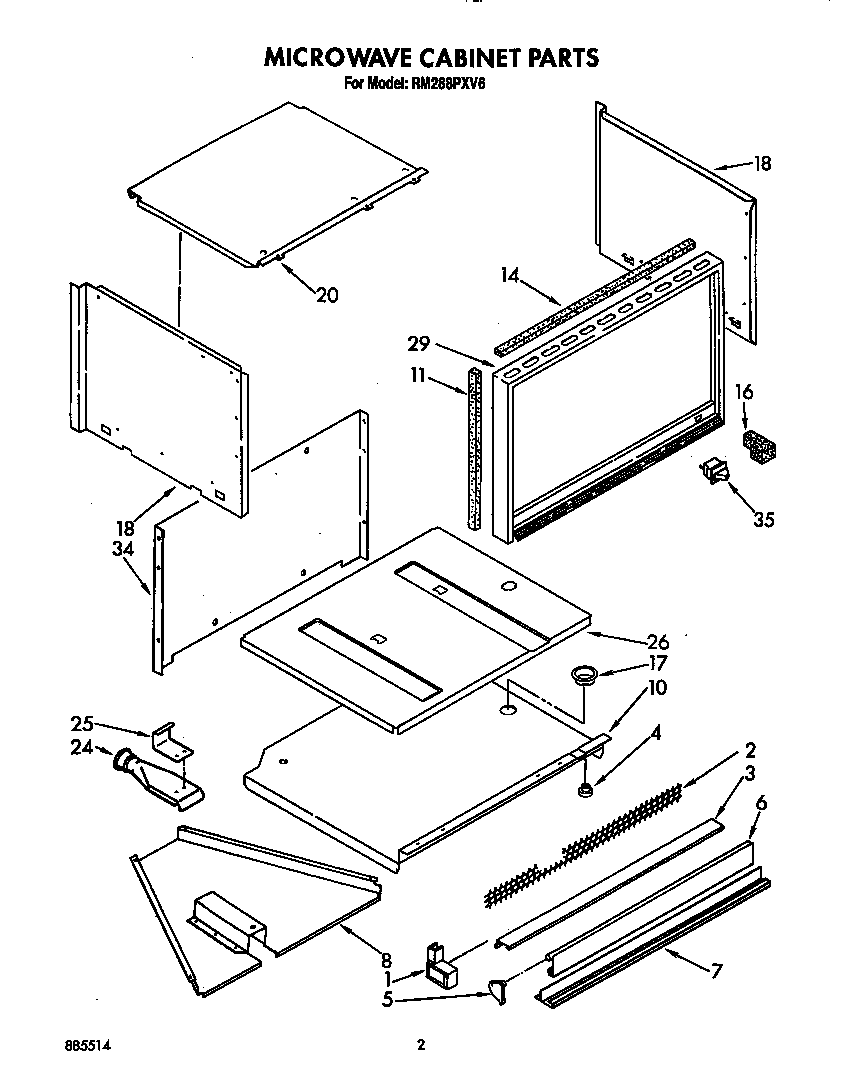 Microwave cabinet